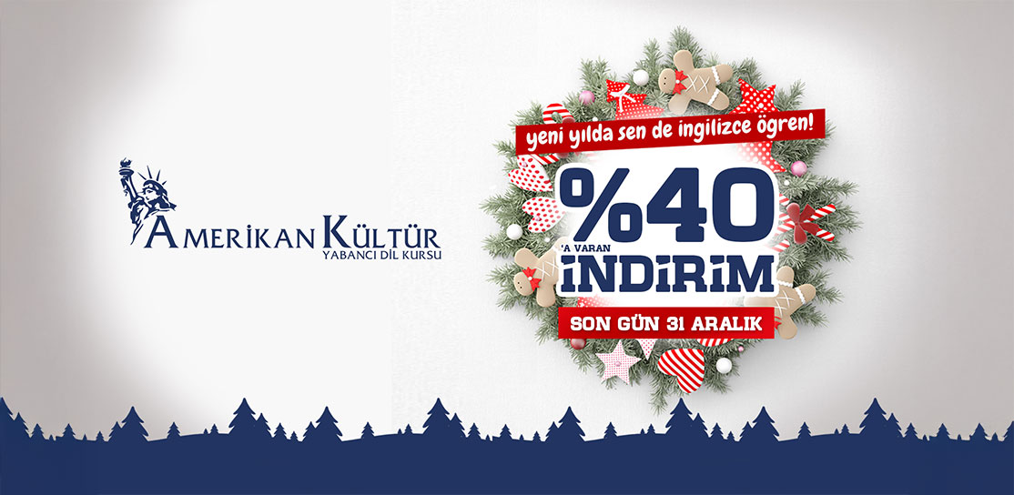İzmir Amerikan Kültür Şubelerinde Yıl Sonu Kampanyası! %40'a Varan İndirim Başladı